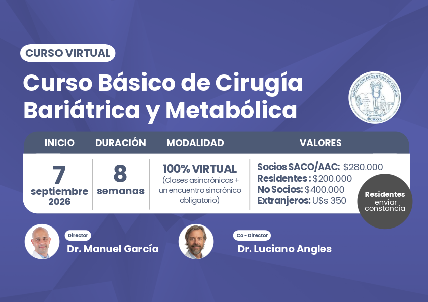 Curso Básico de Cirugía Bariátrica y Metabólica